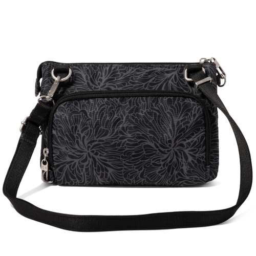 Baggallini Classic Anti-Theft Stash Crossbody - Midnight Blossom