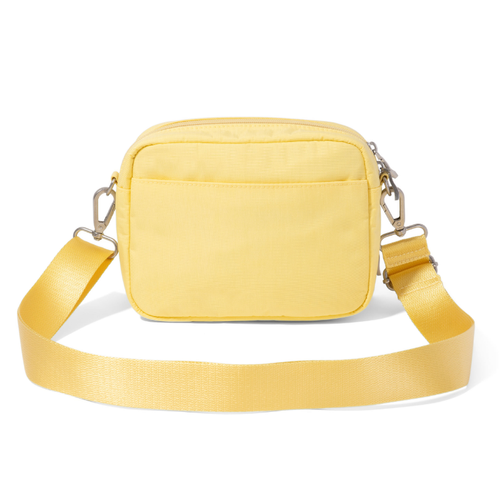 Baggallini Coastal Flip Lock Camera Bag - Butter Yellow