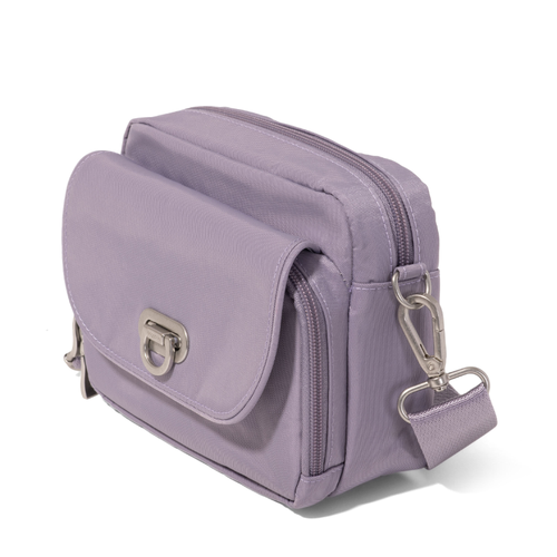 Baggallini Coastal Flip Lock Camera Bag - Lilac