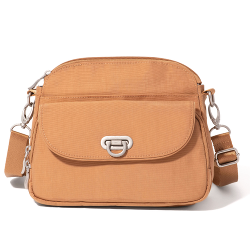 Baggallini Coastal Flip Lock Crossbody - Acorn