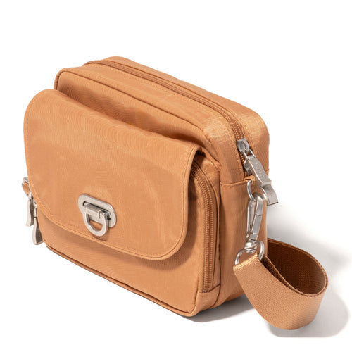 Baggallini Coastal Flip Lock Crossbody - Acorn