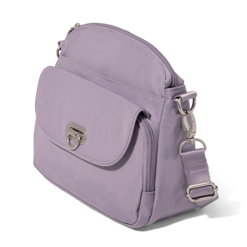 Baggallini Coastal Flip Lock Crossbody - Lilac