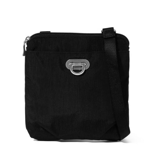 Baggallini Coastal Flip Lock Mini Crossbody - Black