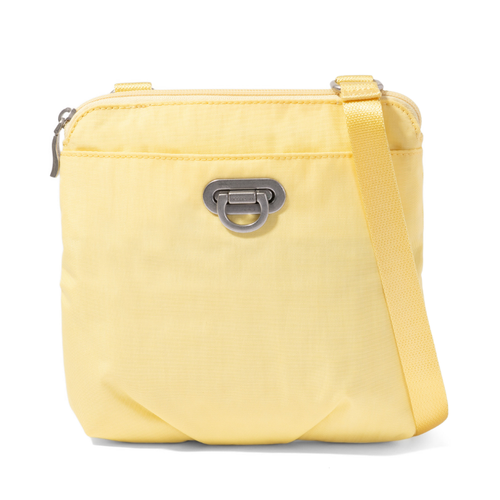 Baggallini Coastal Flip Lock Mini Crossbody - Butter Yellow