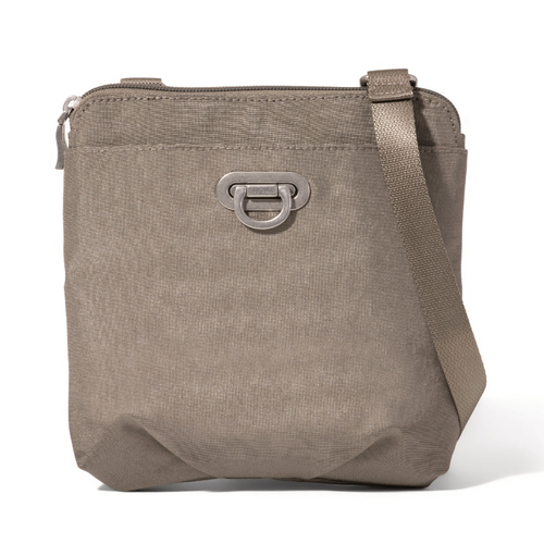 Baggallini Coastal Flip Lock Mini Crossbody - Sterling Shimmer