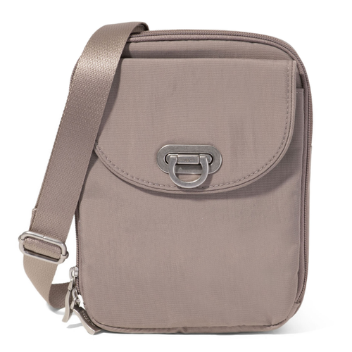 Baggallini Coastal Flip Lock Venture Crossbody - Moonrock