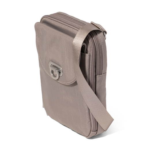 Baggallini Coastal Flip Lock Venture Crossbody - Moonrock