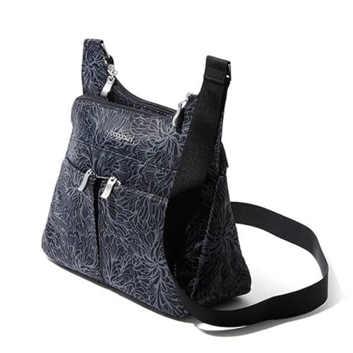 Baggallini Cross Over Crossbody - Midnight Blossom