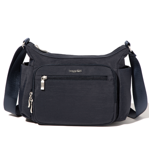 Baggallini Crosstown Hobo Crossbody - Black