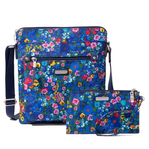 Baggallini Go Bagg with Wristlet – Flower Market
