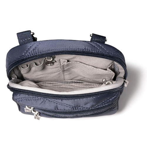 Baggallini Journey Crossbody - French Navy Quilt