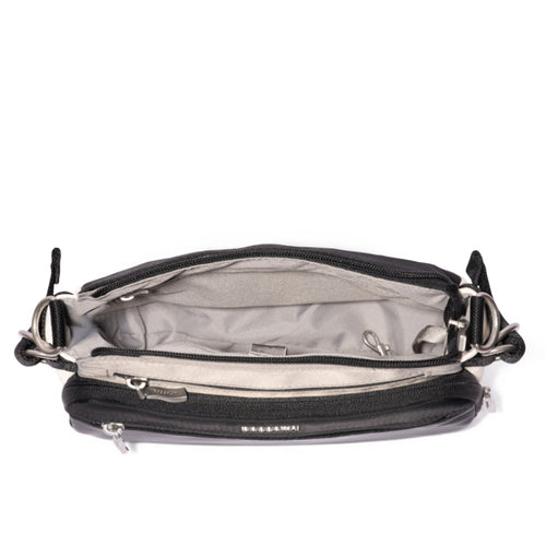 Baggallini Marais Crossbody – Black Multi Twill