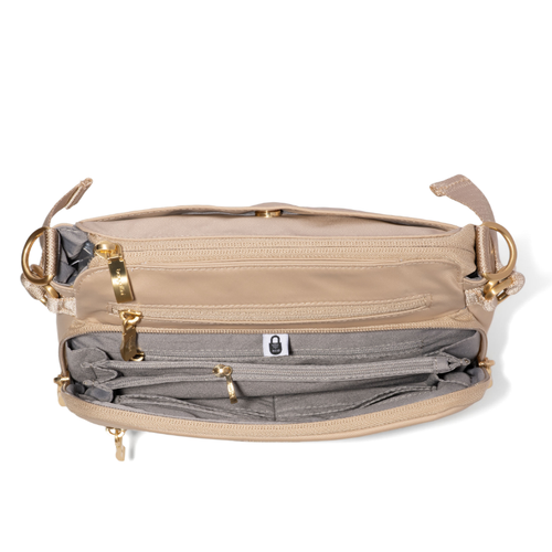Baggallini Marais Crossbody – Desert Sand Twill