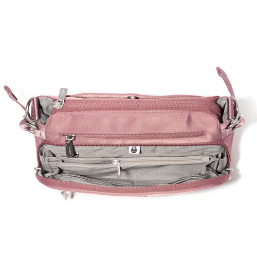 Baggallini Marais Crossbody – Mauve Twill