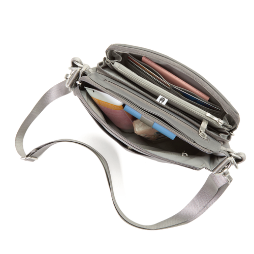 Baggallini Marais Crossbody – Opal Grey Twill