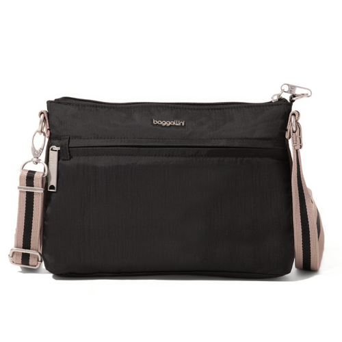 Baggallini Memento Crossbody - Black/Neutral