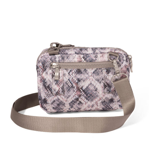 Baggallini Modern Double Zip Crossbody – Boa Print