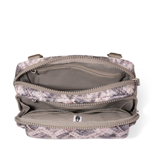 Baggallini Modern Double Zip Crossbody – Boa Print