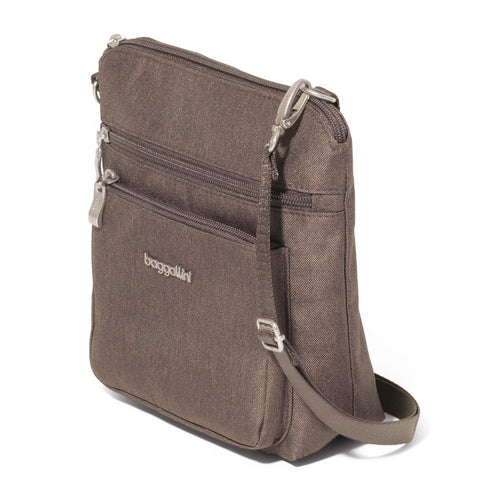 Baggallini Modern Pocket Crossbody - Dark Umber Heritage