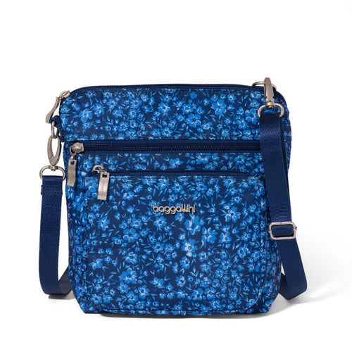 Baggallini Modern Pocket Crossbody - Navy Petal