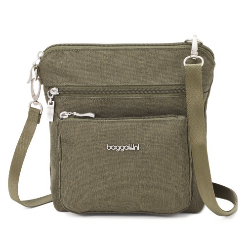 Baggallini Modern Pocket Crossbody - Olive Heritage