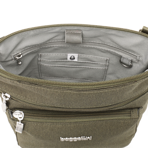 Baggallini Modern Pocket Crossbody - Olive Heritage