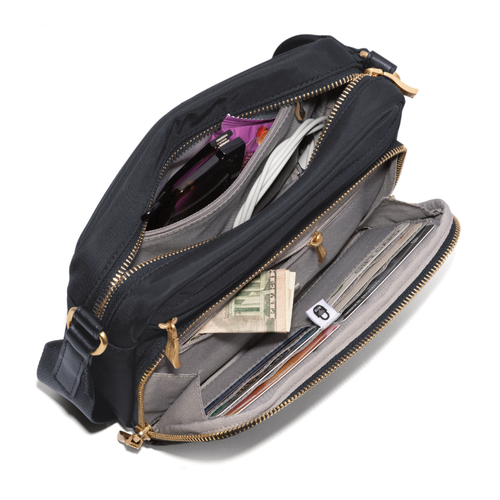 Baggallini Mott Crossbody - French Navy with Gold Hardware