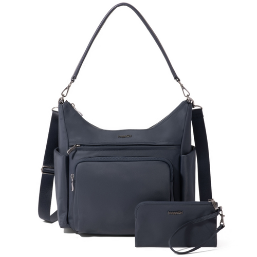 Baggallini Nolita Convertible Hobo - French Navy Twill