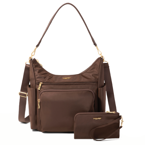 Baggallini Nolita Convertible Hobo - Ganache Twill