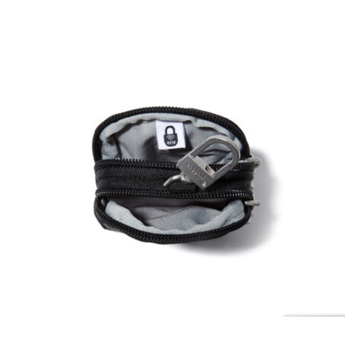 Baggallini On the Go Mini Pouch - Black Cheetah Emboss