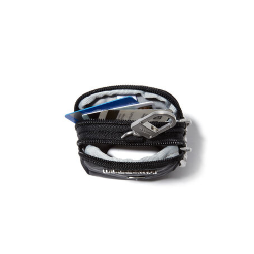 Baggallini On the Go Mini Pouch - Black Cheetah Emboss