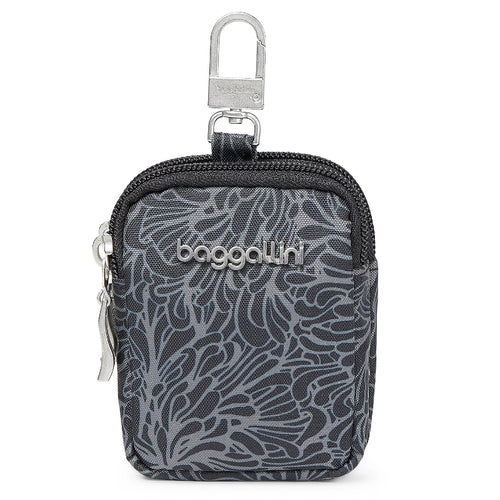 Baggallini On the Go Mini Pouch - Midnight Blossom Print