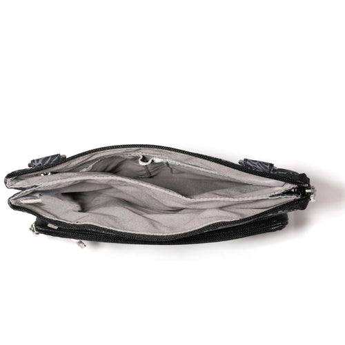 Baggallini Out and About Crossbody - Midnight Blossom