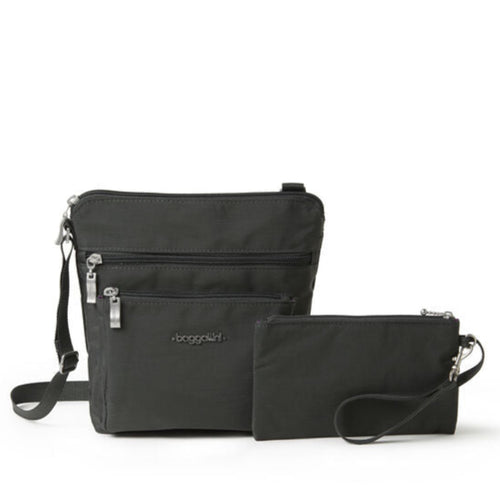 Baggallini Pocket Crossbody - Charcoal