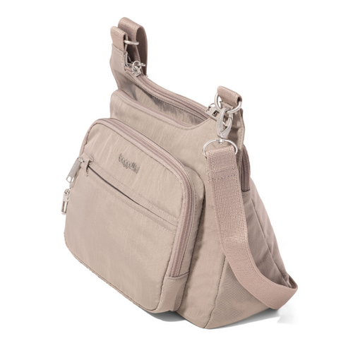 Baggallini Securtex Anti-Theft Crossover Crossbody Bag - Moonrock