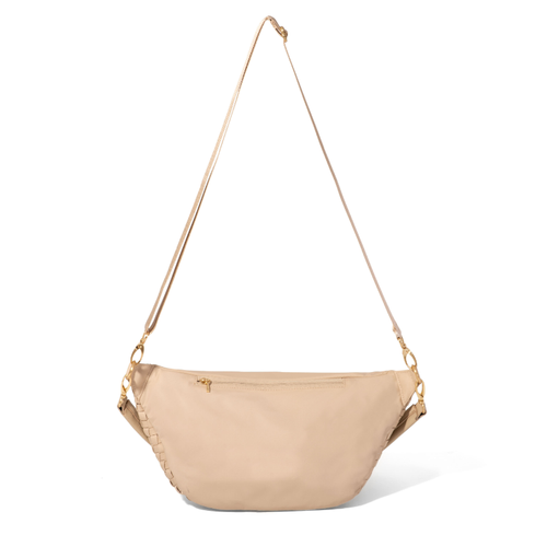 Baggallini Stanton Woven Crossbody - Desert Sand Woven Twill
