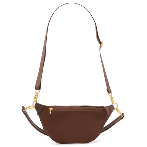 Baggallini Stanton Woven Crossbody - Ganache Woven Twill