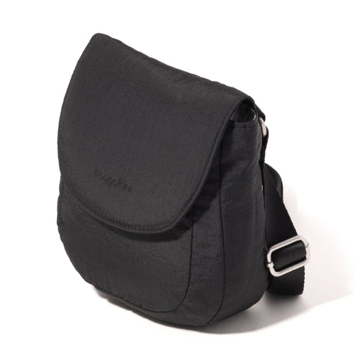 Baggallini Swift Flap Mini Crossbody - B-Lite Black
