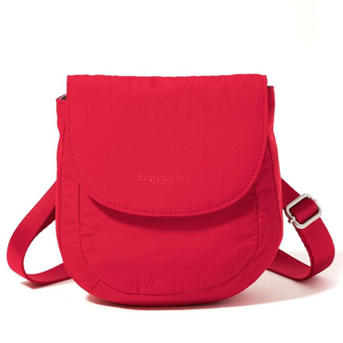 Baggallini Swift Flap Mini Crossbody - B-Lite Scarlet Red