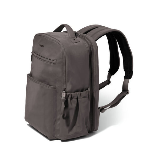 Baggallini Tribeca Expandable Laptop Backpack - Smoke Twill