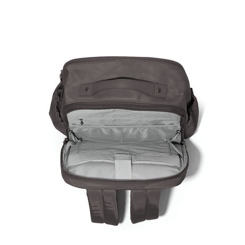 Baggallini Tribeca Expandable Laptop Backpack - Smoke Twill