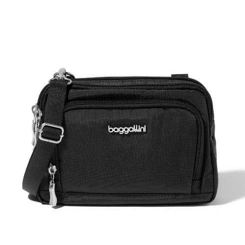 Baggallini Trifecta Wallet Crossbody - Black