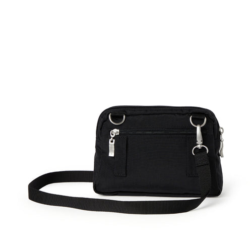 Baggallini Trifecta Wallet Crossbody - Black