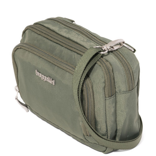 Baggallini Trifecta Wallet Crossbody - Thyme