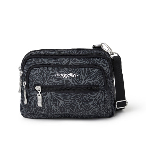 Baggallini Triple Zip Bagg – Midnight Blossom