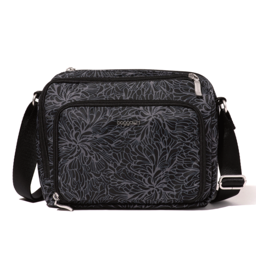 Baggallini True Classic Camera Crossbody - Midnight Blossom