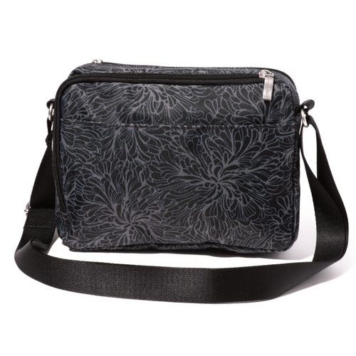 Baggallini True Classic Camera Crossbody - Midnight Blossom