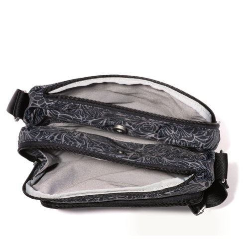 Baggallini True Classic Camera Crossbody - Midnight Blossom