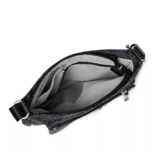 Baggallini Uptown Bagg With RFID Phone Wristlet - Midnight Blossom