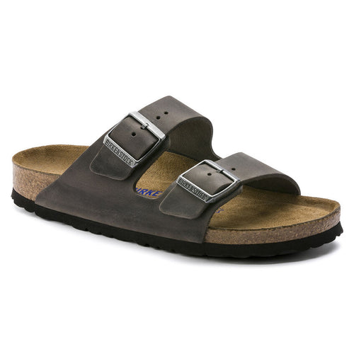 Birkenstock Arizona Soft Footbed – Iron Oiled Leather